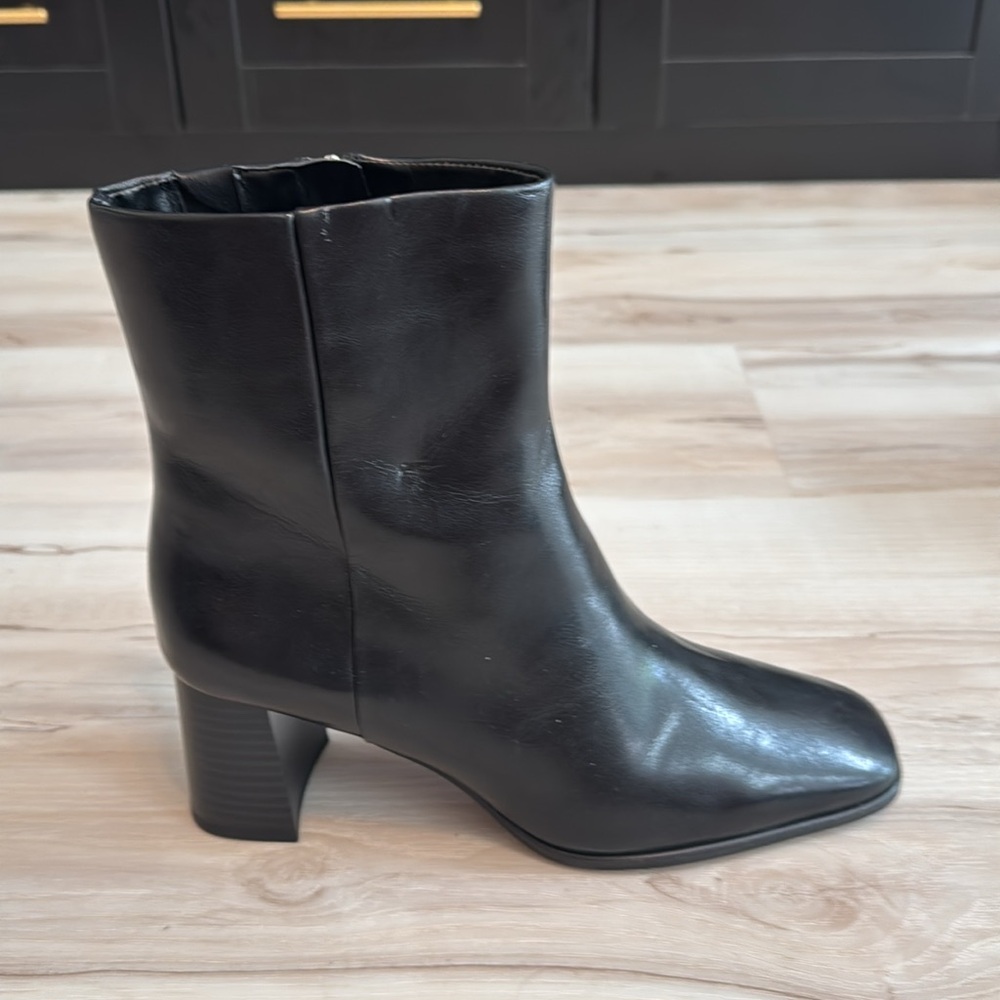 NORDSTROM RACK Normandy Block Heel Bootie In Black - Picture 3 of 9